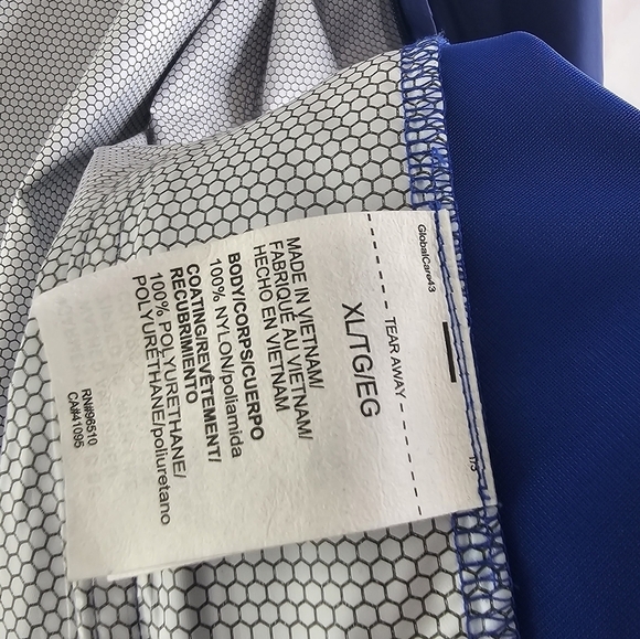 Under Armour Rain Jacket Men XL Blue Cloud Strike Storm Seam Gore Waterproof - Picture 9 of 14